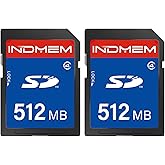 SD Card 512MB (2 Pack), Class 4 Flash Memory Cards MLC Stanard Secure Digital Cards, 512MB(2pc)