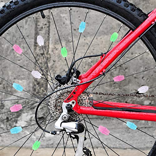 TRIXES 100PC Bicycle Spokey Dokey Beads – Neon Bright Multicoloured - Thumbnail 5