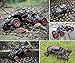 Blexy 6WD RC Cars, 1/14 Scale 2.4Ghz High Speed Electric Remote Control Off-Road Climbing Truck, Radio Controlled Rock Crawler, All-Terrain RTR Buggy Black