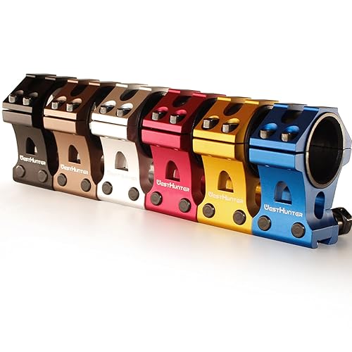 thumbnail image 2 of WestHunter Scope Rings - 1 Inch Or 30mm, 36mm Center Height, Fits 11mm Dovetail Rail, 6061-T6 Aluminum, Multiple Colors 2 of 9