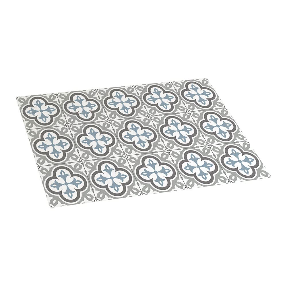 STOR PLANET Vinyl Rug Quilted Chrome Hydra in Taupe Colour 45 x 75 cm