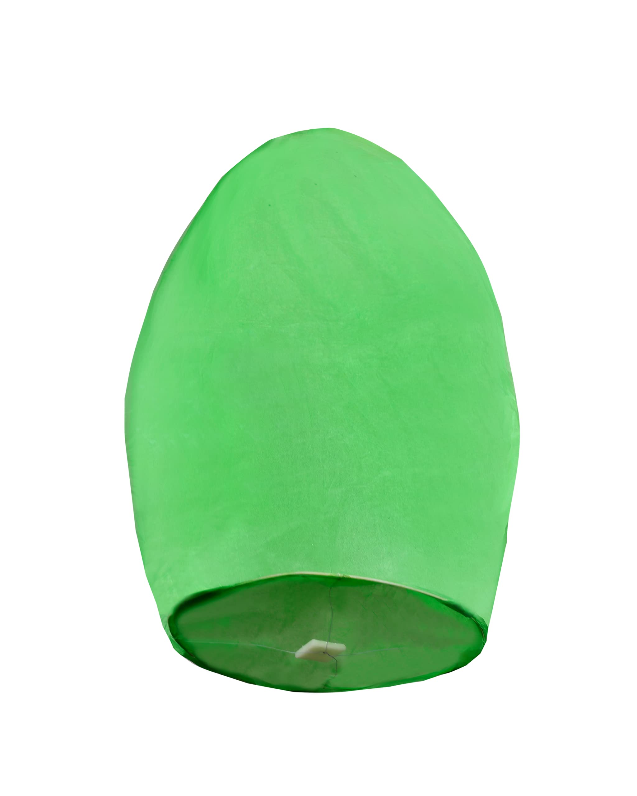 6 Pack Multicolour Sky Lanterns Handmade Chinese Paper Lanterns for Birthday, Wedding, Christmas, New Year Parties Festivals, Biodegradable fire Resistance (Green)