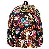 Animal Themed Prints NGIL Canvas School Backpacks