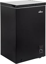 Willow W99CFB 99L Freestanding Chest Freezer Black Garage Safe view 4