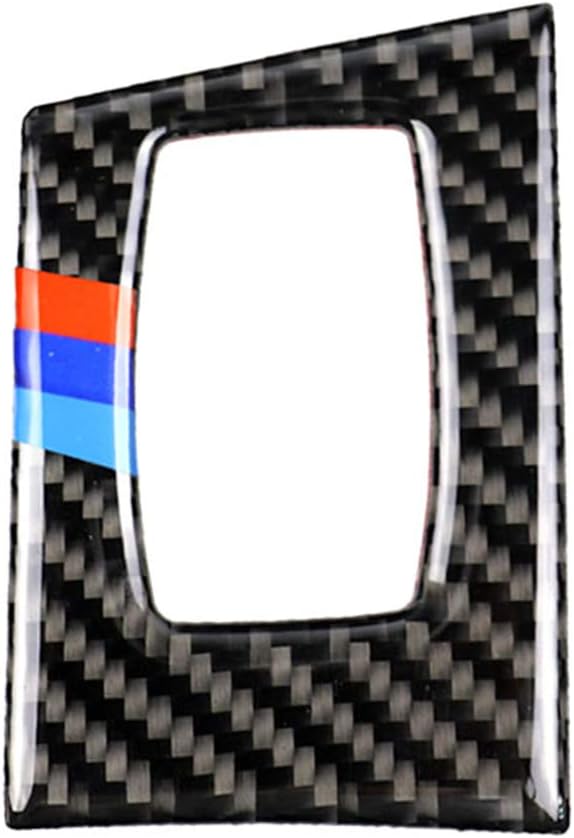 Carbon Fiber Ignition Switch Keyhole Key Box Frame Decal Cover Trim for BMW 3 Series 5th E90 E91 E92 E93 315 318 320 323 325 328 2005-2013 9QD (M)