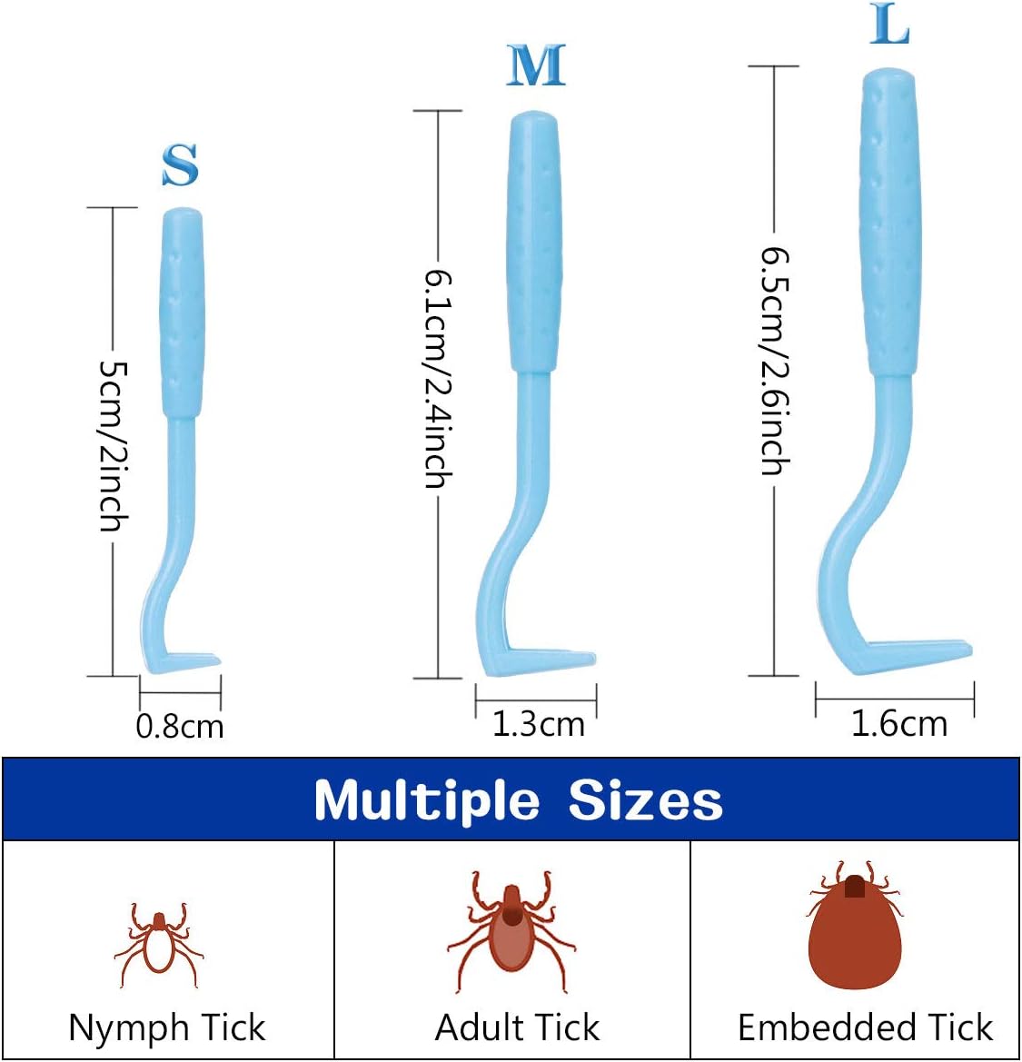 MELLIEX Tick Remover Tool Kit for Dog, Cat and Human Include 3 Pieces