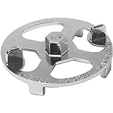 Oatey 42239 Brass and Plastic No-Calk Shower Drain Wrench, Stainless Steel