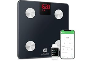 arboleaf Scales for Body Weight, FSA HSA Store Eligible Weight Scale with Body Fat, Digital Bathroom Scale, Smart Bluetooth Body Fat Scale Sync 14 Body Composition Analyzer with Other Fitness Apps