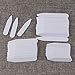 Tinksky 200pcs Plastic White Collar Stays Bones Stiffeners in 3 Sizes