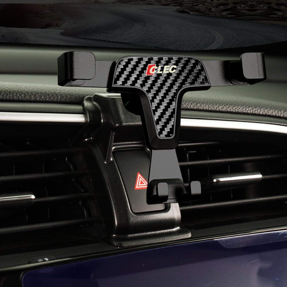 BEERTE Car Mount for Honda Civic 2016-2021 Adjustable Air Vent Gravity Phone Holder,Car Dashboard Cell Phone Mount,Carbon Fiber Pattern Phone Mount fit for All Smartphone