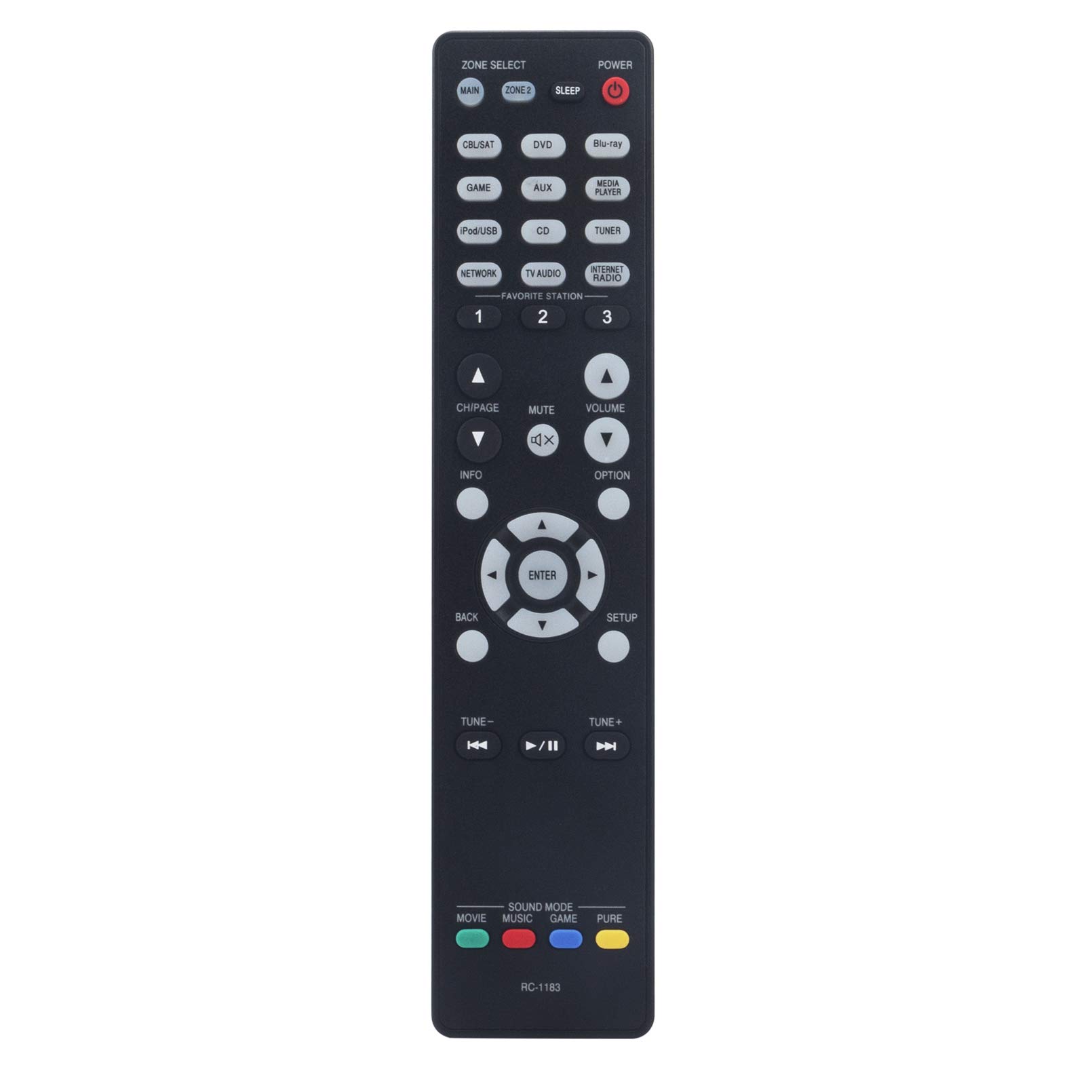RC-1183 Replace Remote Control - VINABTY RC 1183 Remote Control for Denon RC1183 LCD TV Remote Controller