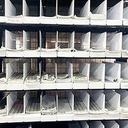 50 Pack PVC Shelf Dividers, 15"x 6" Closet Dividers