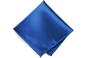 tiemart Solid Color Pocket Squares for Men for Suits and Perfect for Wedding Parties Measures 12 x 12 inch / 30 x 30 cm