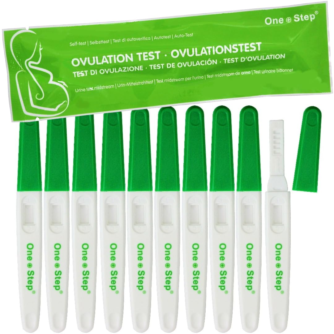 One Step: 10 x Ovulation Midstream 20mIU Rapid LH Test- Highly Sensitive Fertility Testing Kits