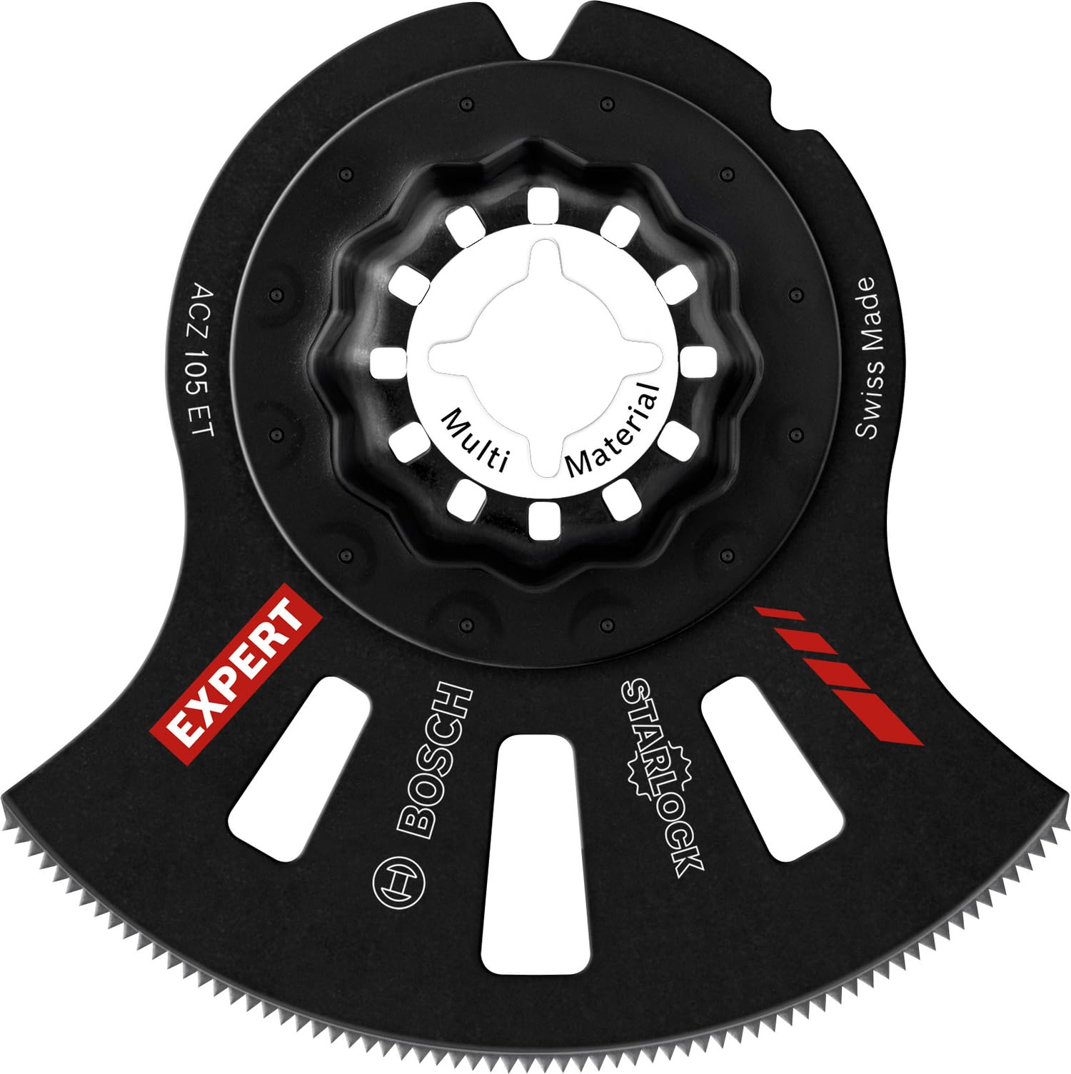 Bosch 1x EXPERT Multi Material ACZ 105 ET Segment Saw Blades (for Fibre plastics GFK, CFK, Brick, Ø 105 mm, Professional Accessory Multitool)