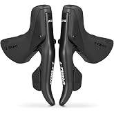 WEEROCK L-TWOO Road Bike Shift Lever 2x7/ 2x8/ 2x9/ 2x10 Speeds Road Bicycle Shifters with Brake Levers Compatible with Shimano