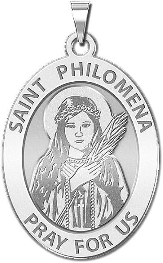 Saint Uriel Medal - 10K & 14K Gold Or Sterling Silver Religious Jewelry - Oval Archangel Pendant