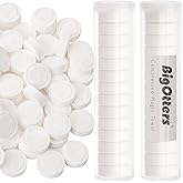 BigOtters Compressed Towels, 100PCS D isposable Face Towels for Travel Expandable Wipes Tablets with 2PCS Tube Containers for Survival Gear and Supplies Outdoors Camping Hiking Hotel