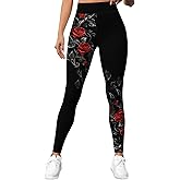 PAGYMO Printed Leggings for Women Patterned Crazy Cute Graphic Design High Waisted Workout Athletic Gym Running Yoga Pants