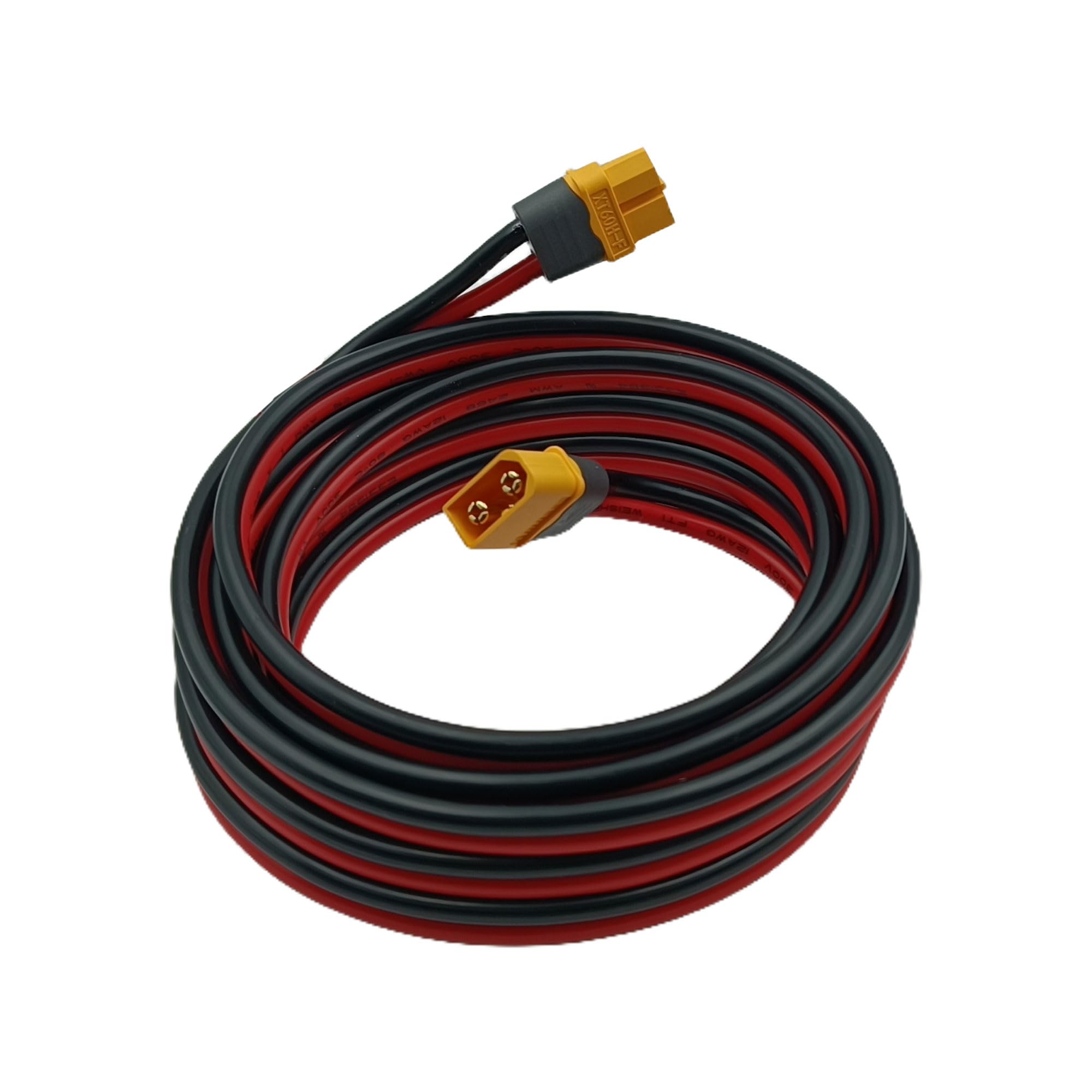YIMIKEDAYA XT60 Extension Cable 12AWG XT60 Extension Male to Female Compatible with EcoFlow Powerstation 3M