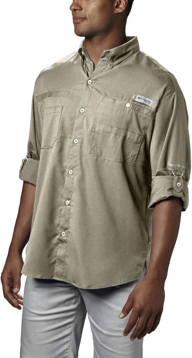 Columbia Mens PFG Tamiami Ii Long Sleeve Shirt UPF: Clothing