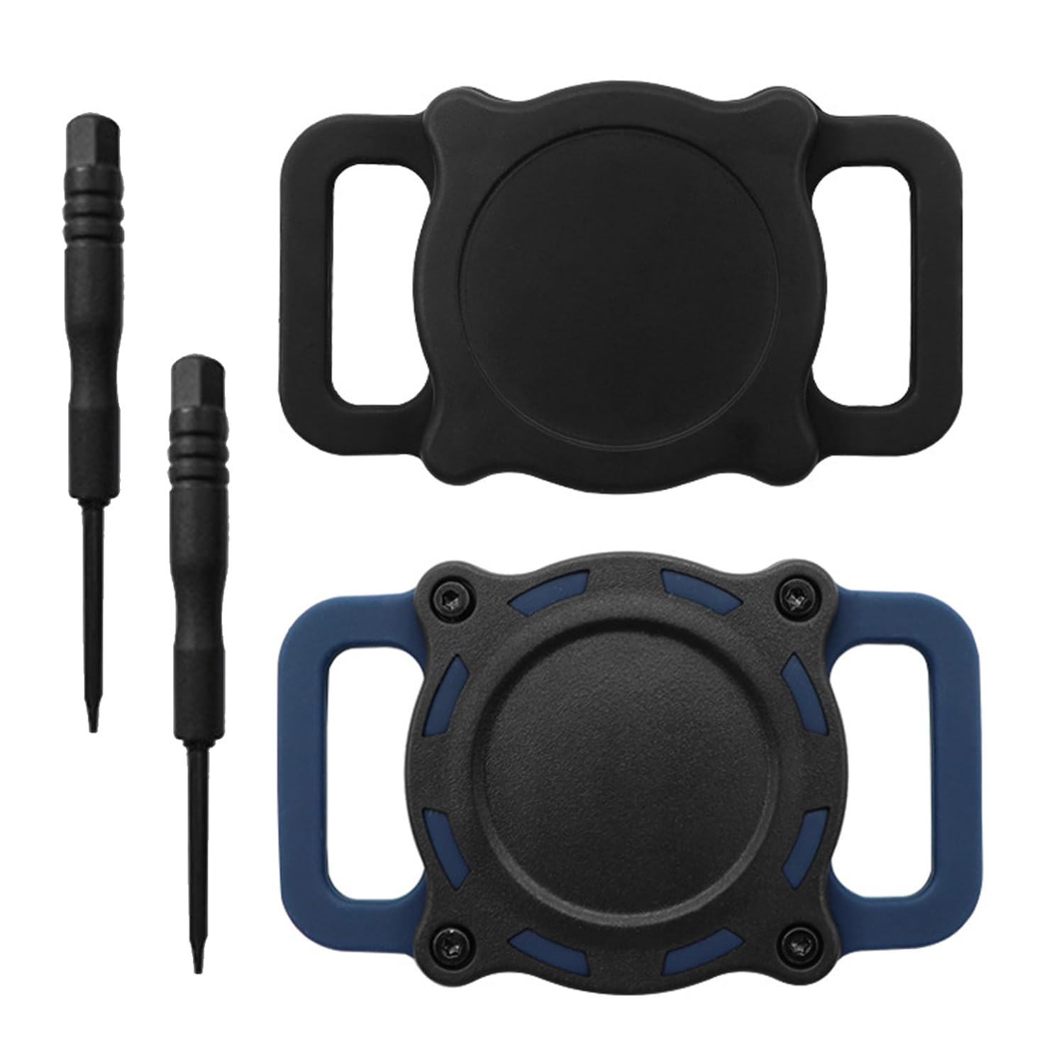 YSYONBOE Dog Collar Holder for Airtag Waterproof Full Protection Holders Case for Airtag Dog Cat Collar Anti-lost Shock Resistant (2 PCS)