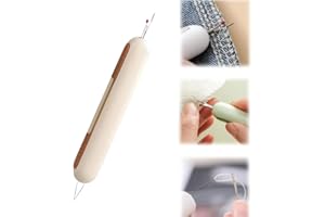 KERRTOA 2 in 1 Needle Threader Seam Ripper,Needle Threaders Seam Rippers for Sewing,Needle Threading and Seam Kit Seam Ripper Tool,Sewing Seam Thread Remover for Needle Work Patterns and Sewing Clothes (#1)