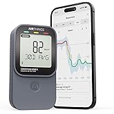 Airthings 325 Corentium Home 2 Smart Digital Radon Detector - Portable and Easy-to-use Radon Testing with Bluetooth connectiv