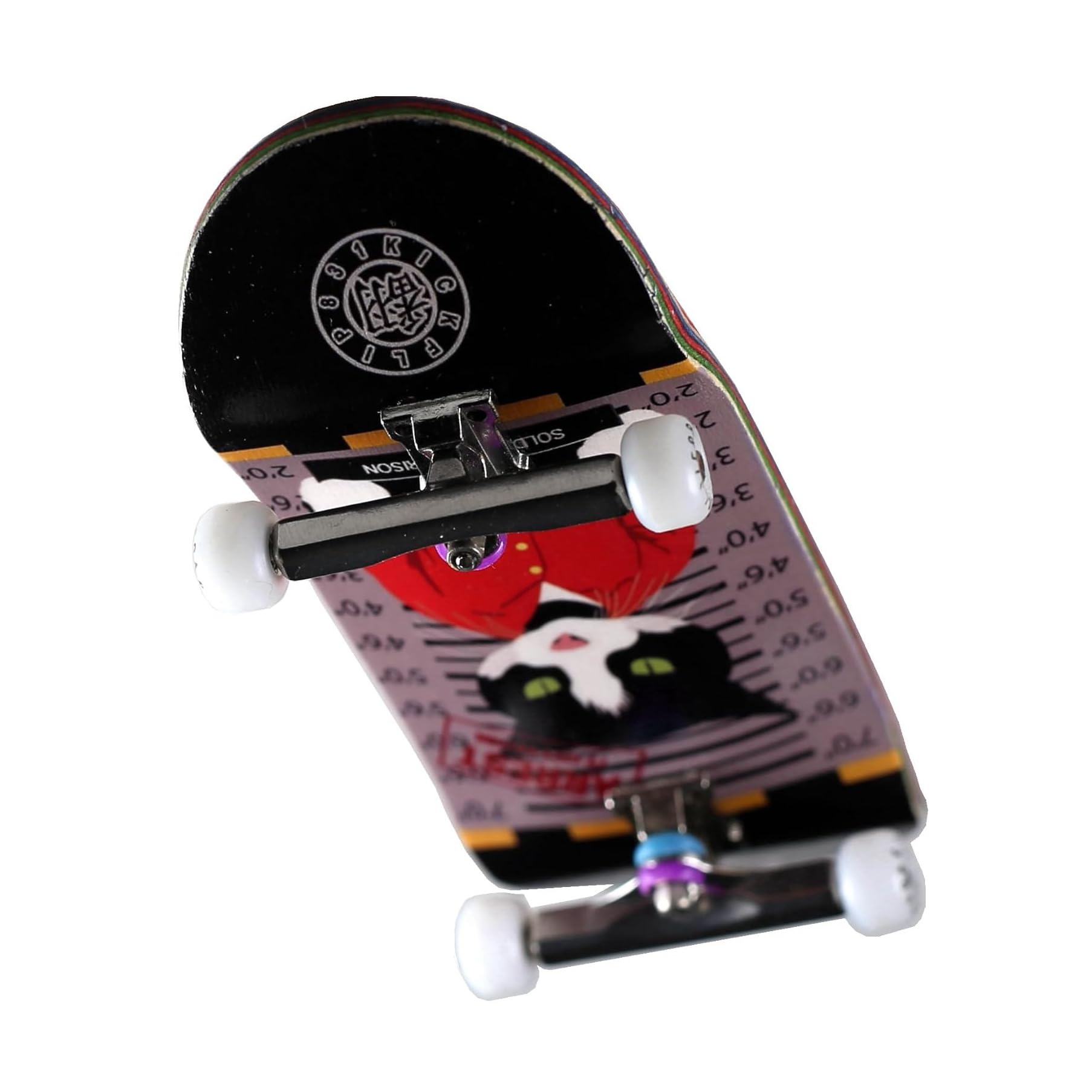 SOLDIER BAR Soldierbar Pro Fingerboard Complete (6-Laye 35.5mm Deep Concace Handmade Maple Deck+ ARK i 34.5 Truck+Pro Ice Wheels) (NO Skate NO Life)