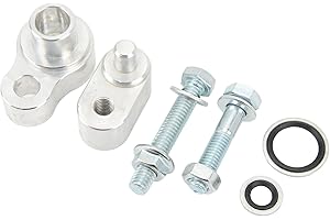 Aramox Aluminum Alloy Air Conditioning Block Off Kit, Rear AC Block Out Bolt Gasket Set for Traverse 2007-2015
