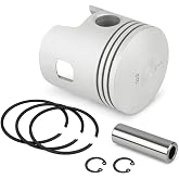 Golf Cart 2 Cycle Golf Piston &amp; Rings Assembly Kit | Compatible with Columbia Par Car 1982-1995 / Harley Davidson 1963-1981