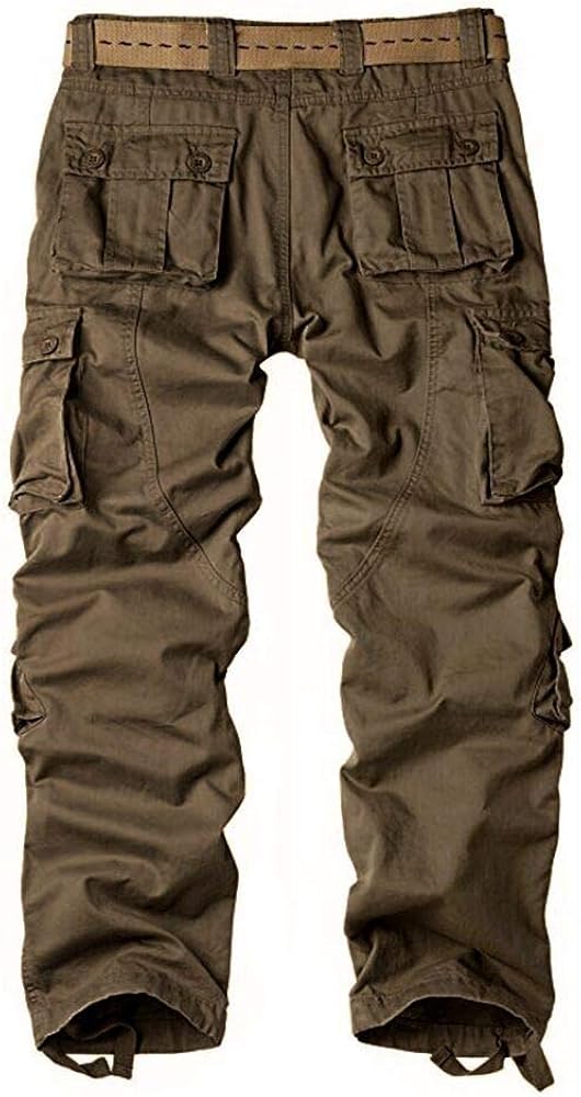 Women's Cotton Casual Military Army Cargo Combat Work Pants with 8 Pocket: Clothing