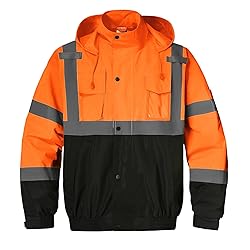 SKSAFETY Safety Softshell Jacket for men, High