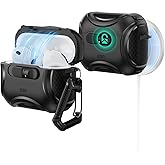 ESR for AirPods Pro 3 Case (2025), Compatible with Airpods Pro 3rd Generation Case (USB-C Cable), Effortless MagSafe, Drop-Proof Lock, Easy Open, Cyber Series, Black