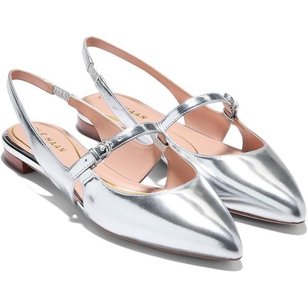 Amazon.com | Cole Haan Women's Anya Slingback Flat Sandal, Black