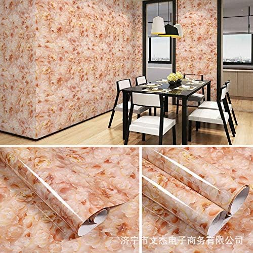 lsaiyy Imitation marble pattern stickers waterproof self-adhesive wallpaper kitchen oil table dining table cabinet door renovation wallpaper tile-60CMX5M
