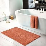 Emma Barclay Noodle Soft Touch Non-Slip Bathroom Rug Burnt Orange 40x60cm view 3