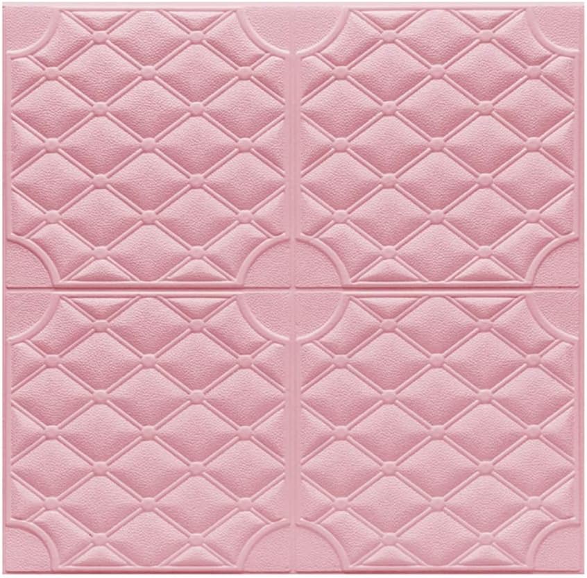 3d Wall Panels Brick 3d Decorative Wall Stickers Pink 3d Quadrilateral Texture Pe Wallpaper For Living Room Bedroom Kitchen Bathroom Wall Decoration Color Pink Size 5 Pack Amazon Co Uk Kitchen