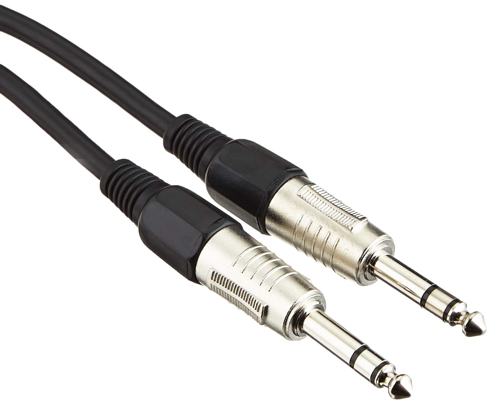 Pro Signal 6.35mm (1/4") Stereo Jack to Jack Cable – 2m Audio Lead with Metal Connectors & Rubber Strain Relief – PSG03341