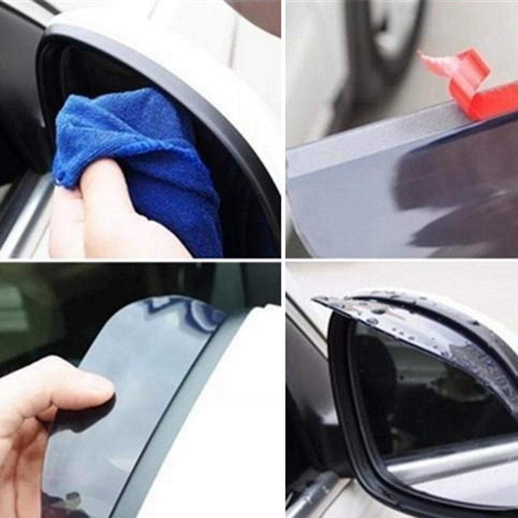 Pinsparkle New Car Back Mirror Rain Eyebrow Flexible Rearview Mirror Rainproof Blades Mirrors
