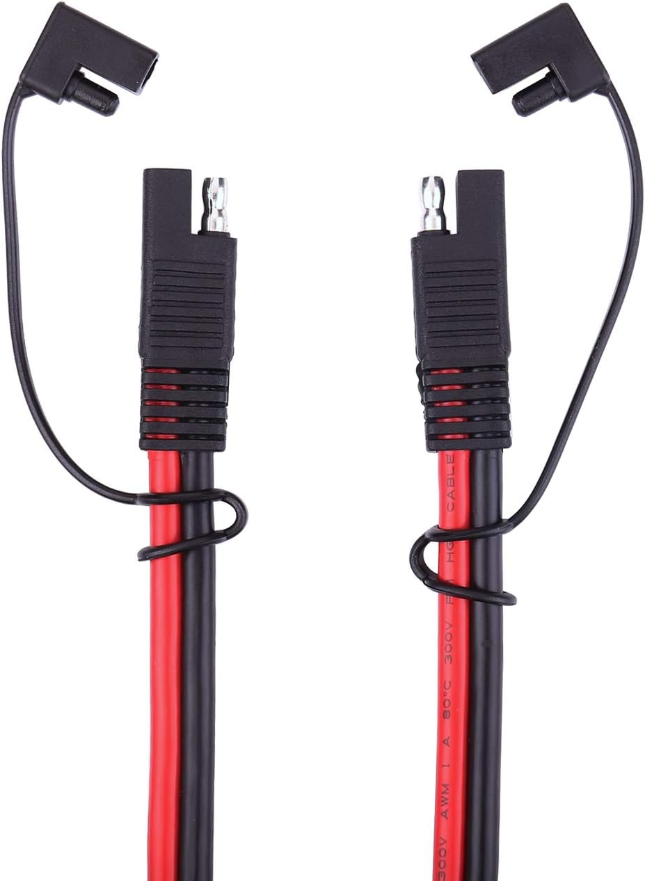 iGreely 10 Gauge SAE Power Automotive Extension Cable SAE to SAE Quick Disconnect Wire Harness SAE Connector for Battery Tender Motorcycle Cars Tractor 10AWG 1M/3FT: Automotive