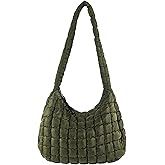 PLOVELXN Puffer Tote Quilted Shoulder Bag for Women - Lightweight Nylon Handbag