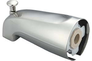 Olympia Faucets OP-640018-BN Combo Diverter Tub Spout, Brushed Nickel Finish