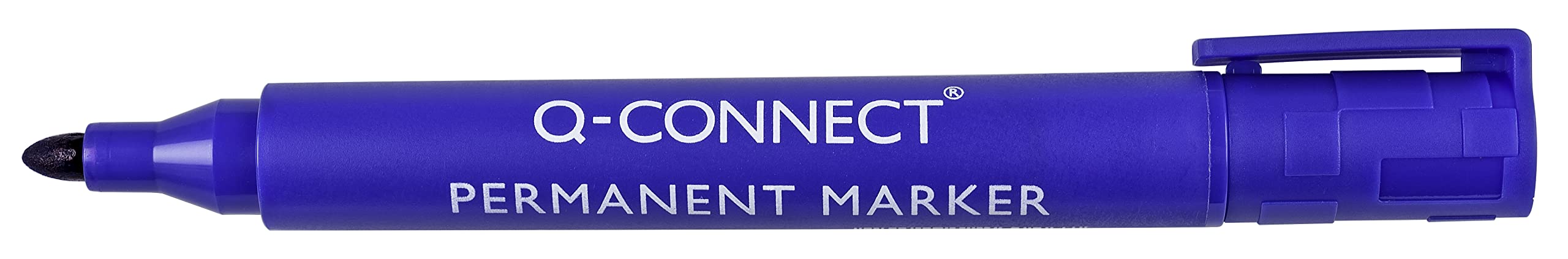 Q-CONNECT KF26046 Permanentmarker Rundspitze Blau/ 1,5-3mm / 10 Stück/Strichlänge: 300m 2