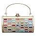 Afibi Womens Vintage Rhinestones Envelope Evening Cocktail Party Handbag