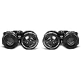 Headlights VR-1209 Front Lights Car Lamps Headlamp Headlamps Driver And Passenger Set Headlight Black compatible with Bmw 3 Series E30 1982 1983 1984 1985 1986 1987 1988 1989 1990 1991 1992 1993 1994