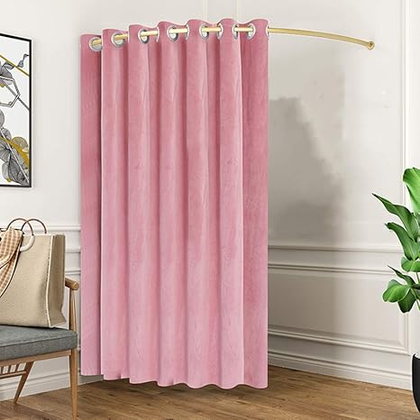 Amazon Com Fitting Room Extra Wide Solid Blackout Curtains