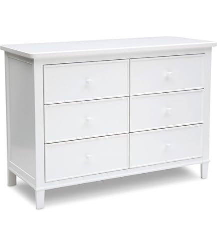 Amazon.com: Angel Line Lauren 6 Drawer Dresser, White : Home & Kitchen