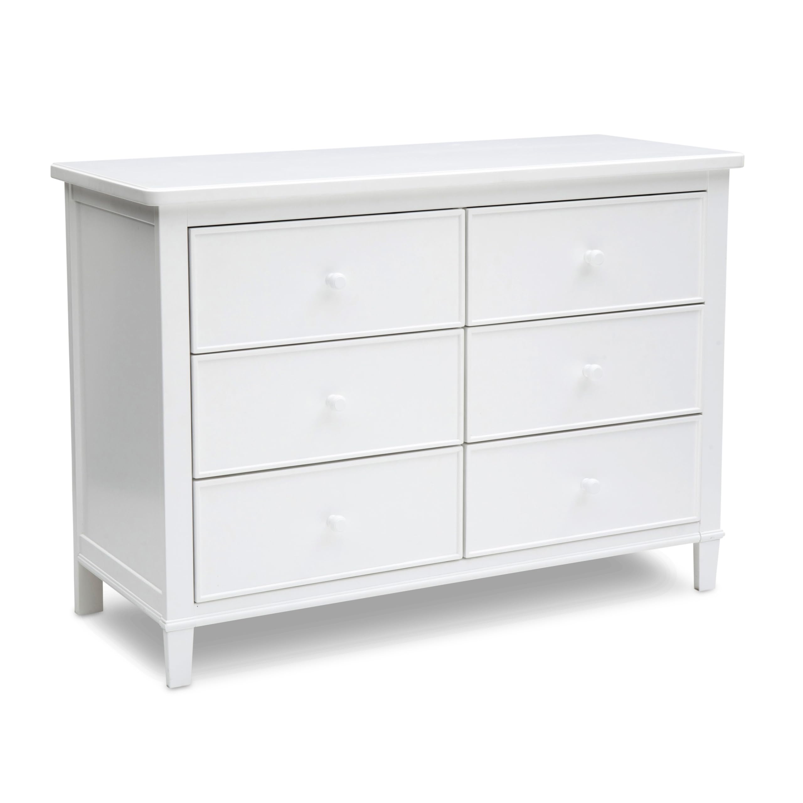 Photo 1 of Delta Children Haven 6 Drawer Dresser with Interlocking Drawers - Greenguard Gold Certified, White