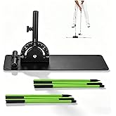 MELE LINKS Adjustable Golf Alignment Stick Holder | Weighted Swing Trainer | Precision Aiming &amp; Putting Practice Aid | Indoor &amp; Outdoor Golf Training